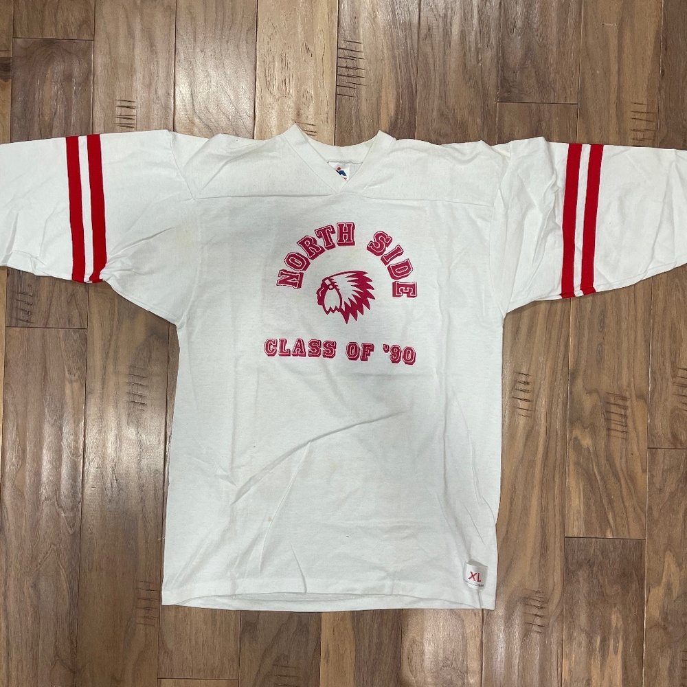 Vintage High School Jersey (North Side Redskins) -- Class of 1990